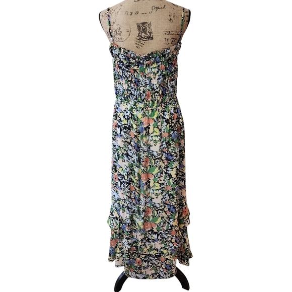 Parker Floral Sleeveless Side Zip Fully Lined Midi Dress - Large - Picture 4 of 9